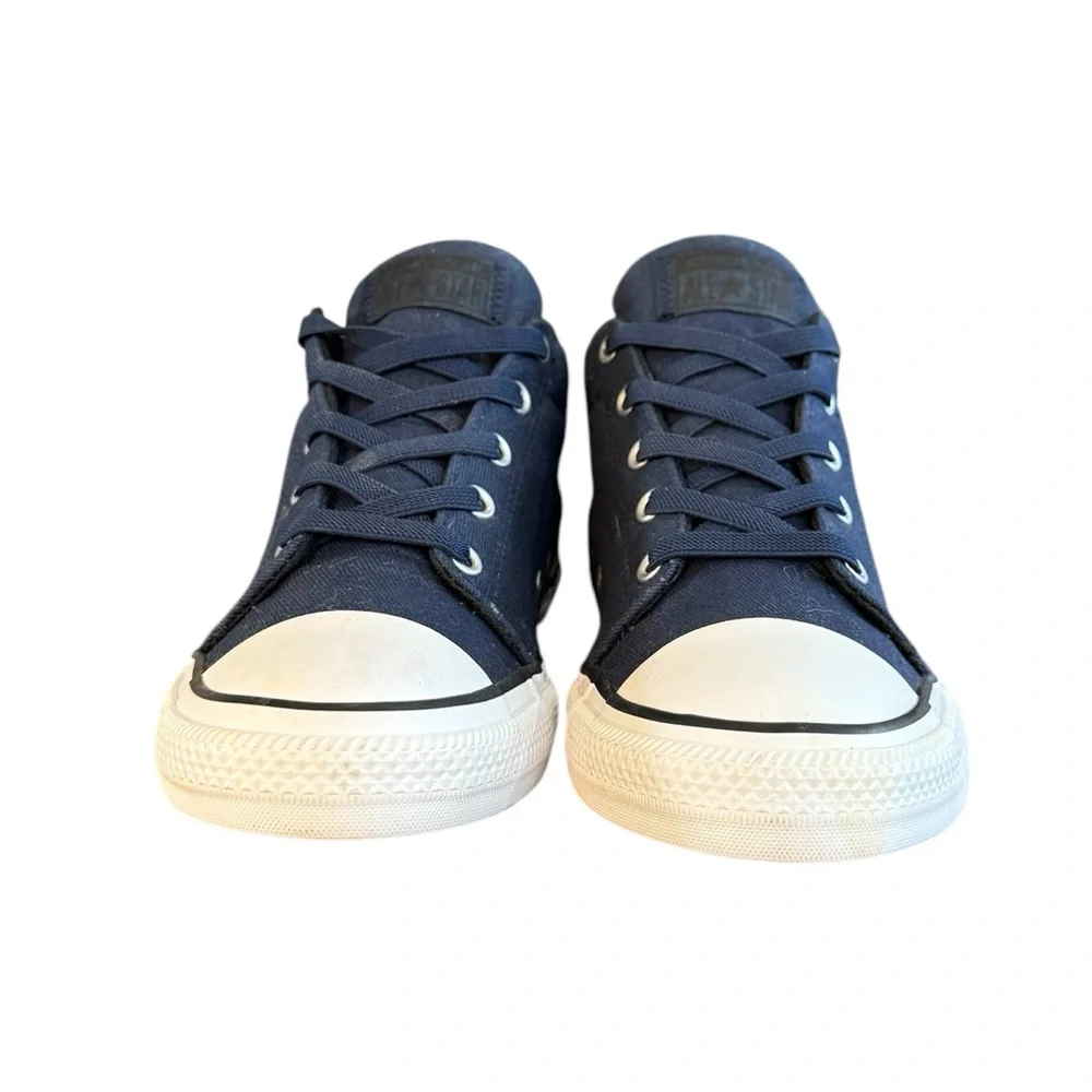 Converse Chuck Taylor Mid Top Sneakers Juniors Size 4 Navy Blue/Bright Green